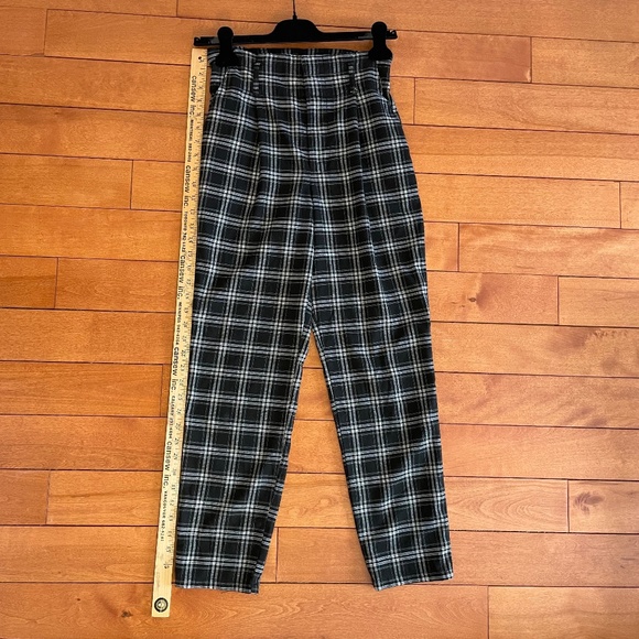 Sz XS Ultra Highrise Pants Black and White Check - Picture 5 of 9